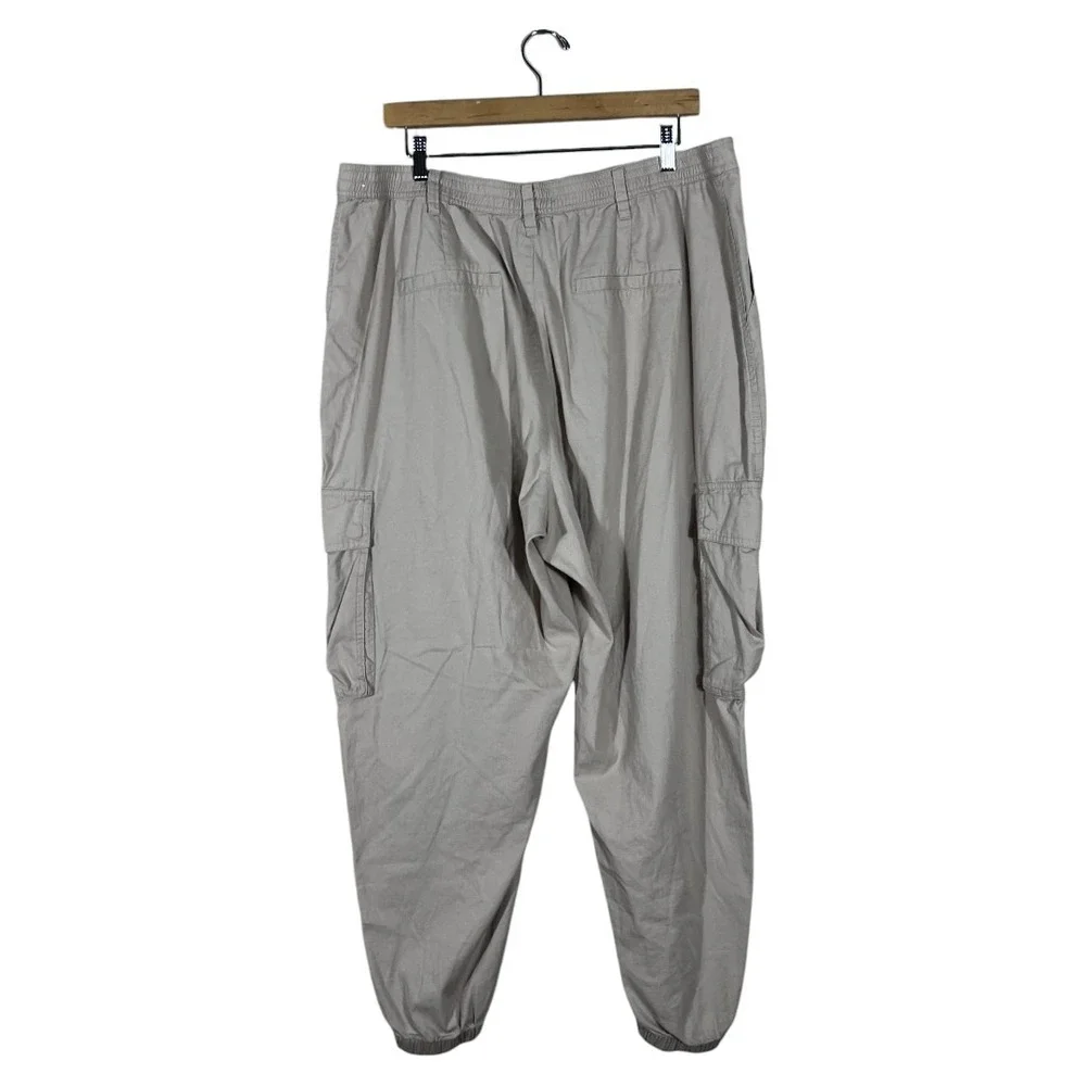 Abercrombie & Fitch Cargo Jogger Solid Pants Tan Gorpcore Utility Size XL